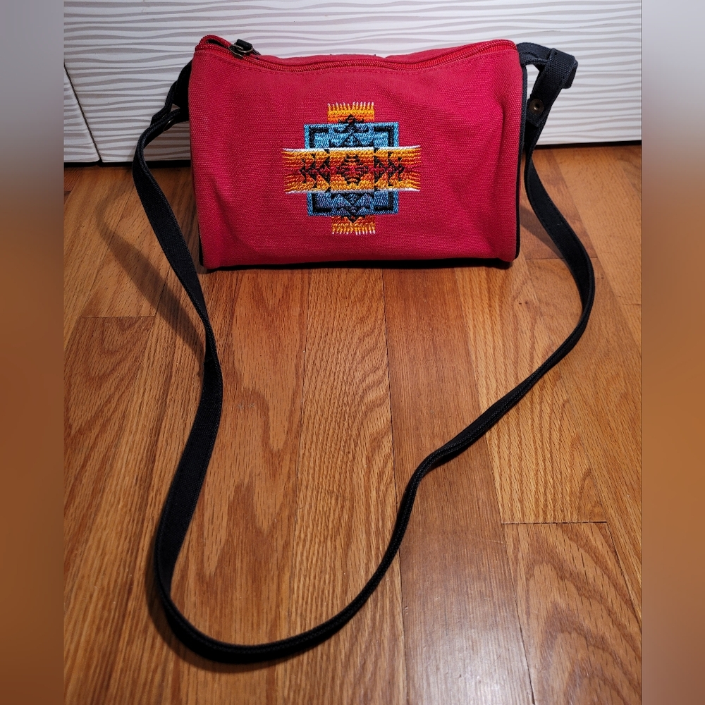 Pendleton Travel Kit Cotton Embroidered Red Barrel Bag